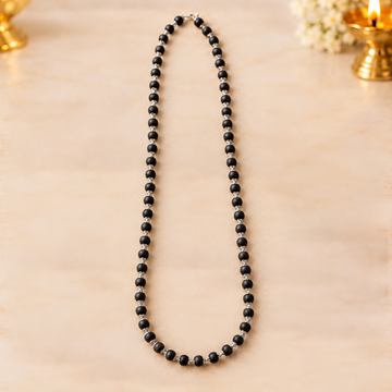 Silver Plated Karungali Mala | Protection, Grounding & Spiritual Elegance