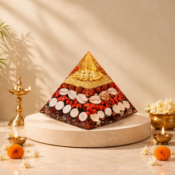 Laxmi Pyramid – Shree Yantra & Gomti Chakra for Wealth