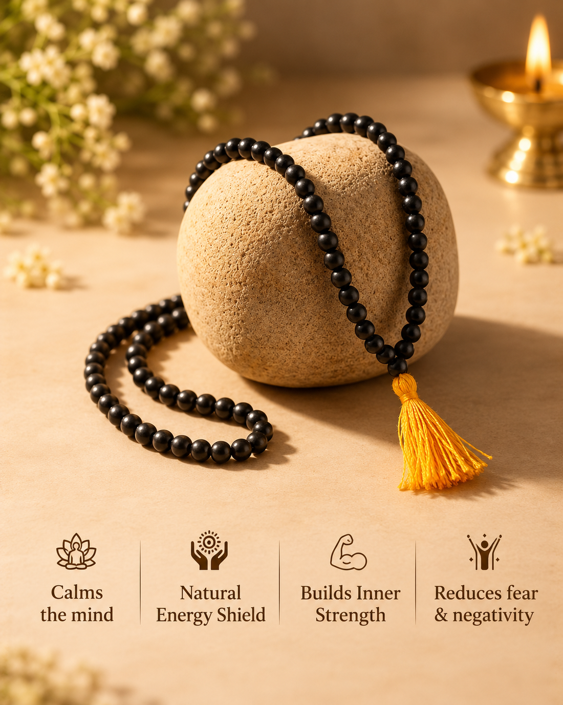 Karungali Mala 108+1 | Protection, Grounding & Spiritual Strength